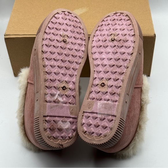 Midnight Blush Pink Faux Fur Moc Slippers | Size 6 | NIB - Picture 4 of 6